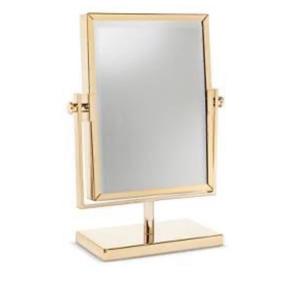 West Emory Double Sided Gold Vanity Mirror